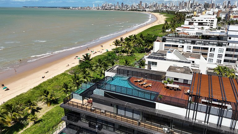 Studio pé na areia na praia do Bessa