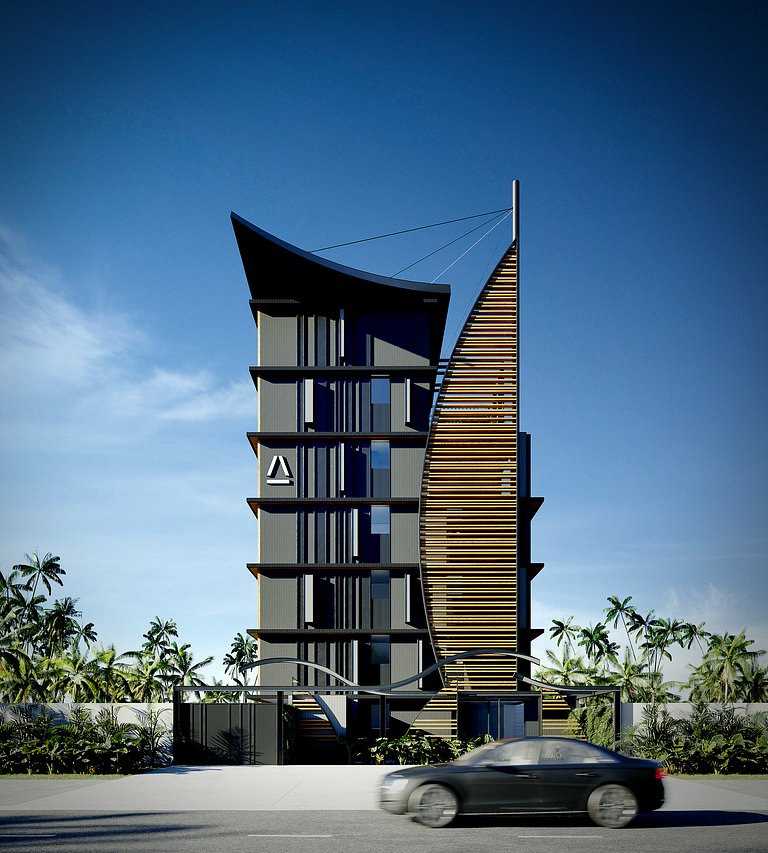 Flat pé na areia na praia do Bessa