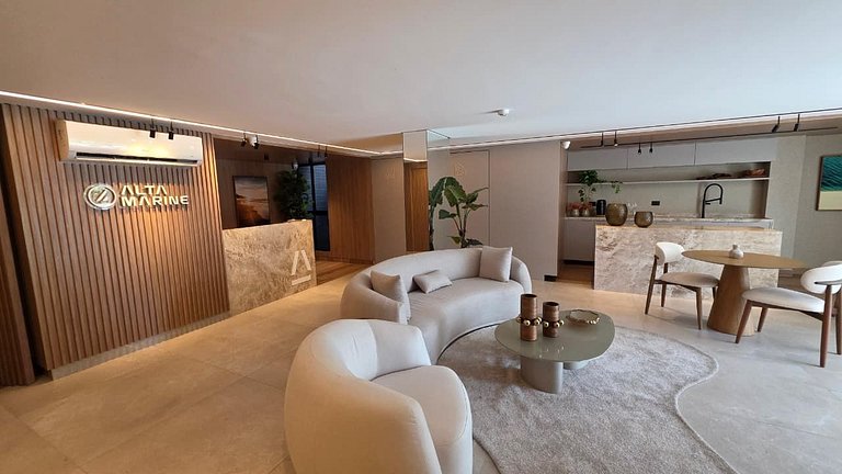 Flat pé na areia na praia do Bessa