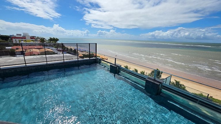 Studio pé na areia na praia do Bessa