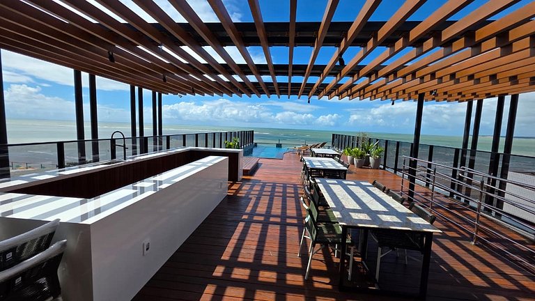 Studio pé na areia na praia do Bessa