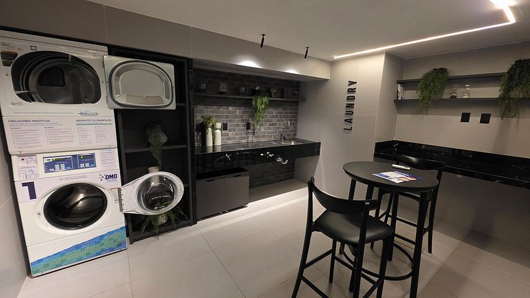 Flat pé na área com jacuzzi na praia do bessa