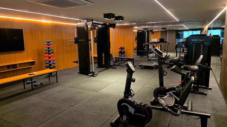 Flat pé na área com vista mar na praia do Bessa