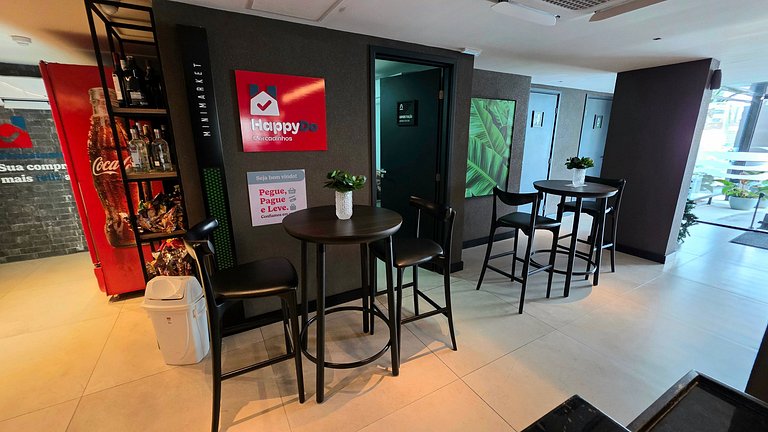 Flat pé na área com vista mar na praia do Bessa