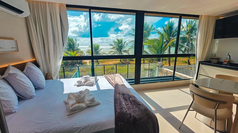 Flat pé na areia na praia do Bessa