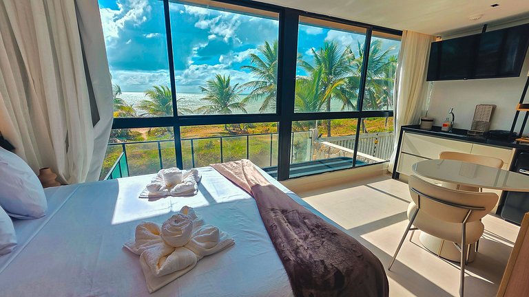 Flat pé na areia na praia do Bessa