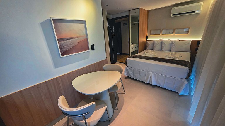 Flat pé na areia na praia do Bessa