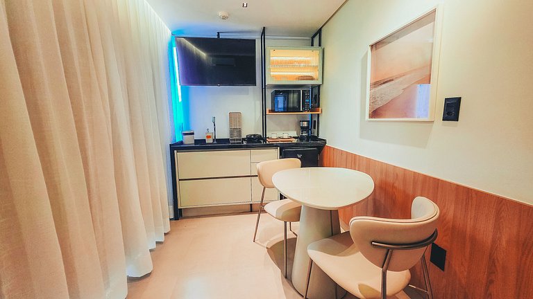 Flat pé na areia na praia do Bessa