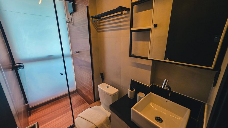 Flat pé na areia na praia do Bessa