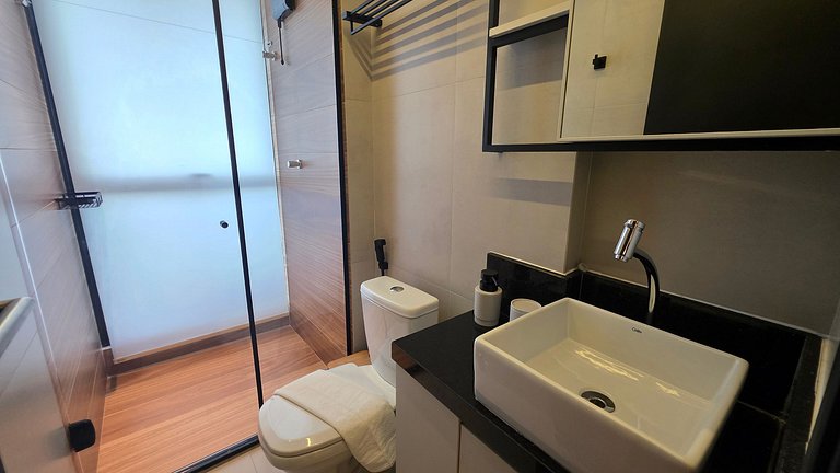 Flat pé na areia na praia do Bessa