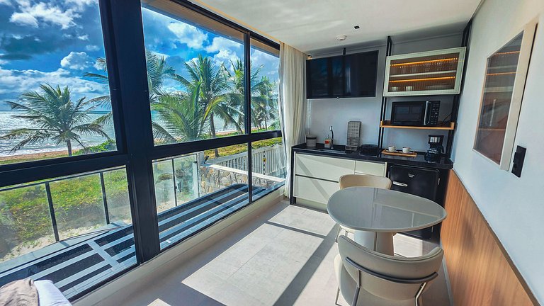 Flat pé na areia na praia do Bessa