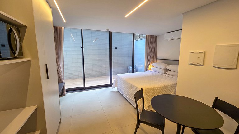 Flat pé na areia na praia do Bessa