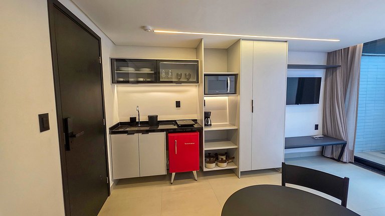 Flat pé na areia na praia do Bessa