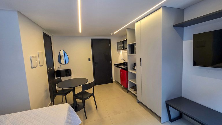 Flat pé na areia na praia do Bessa