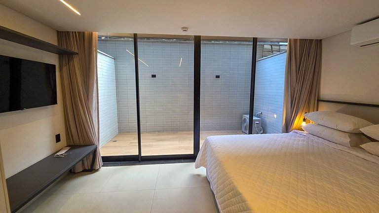 Flat pé na areia na praia do Bessa