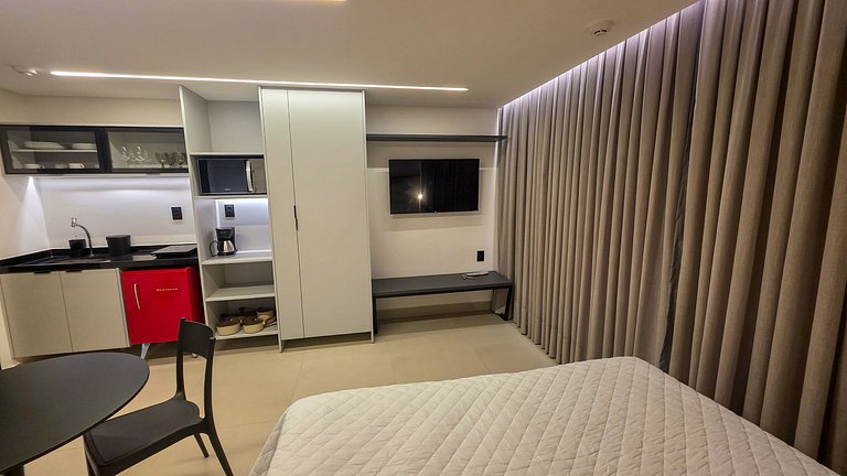 Flat pé na areia na praia do Bessa