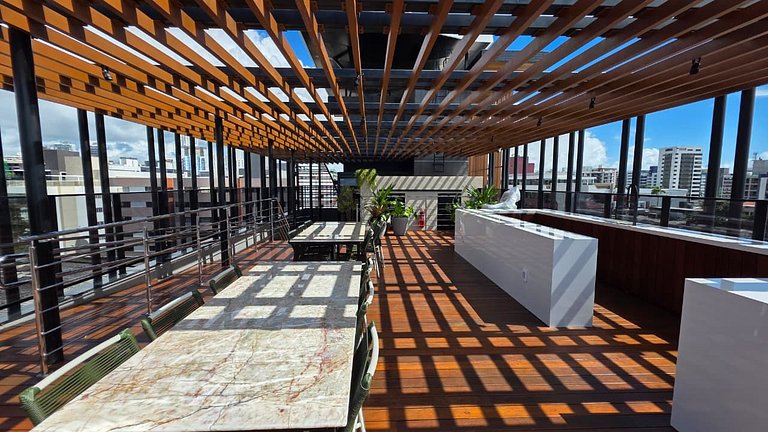 Flat Alta Marine pé na areia na praia do Bessa