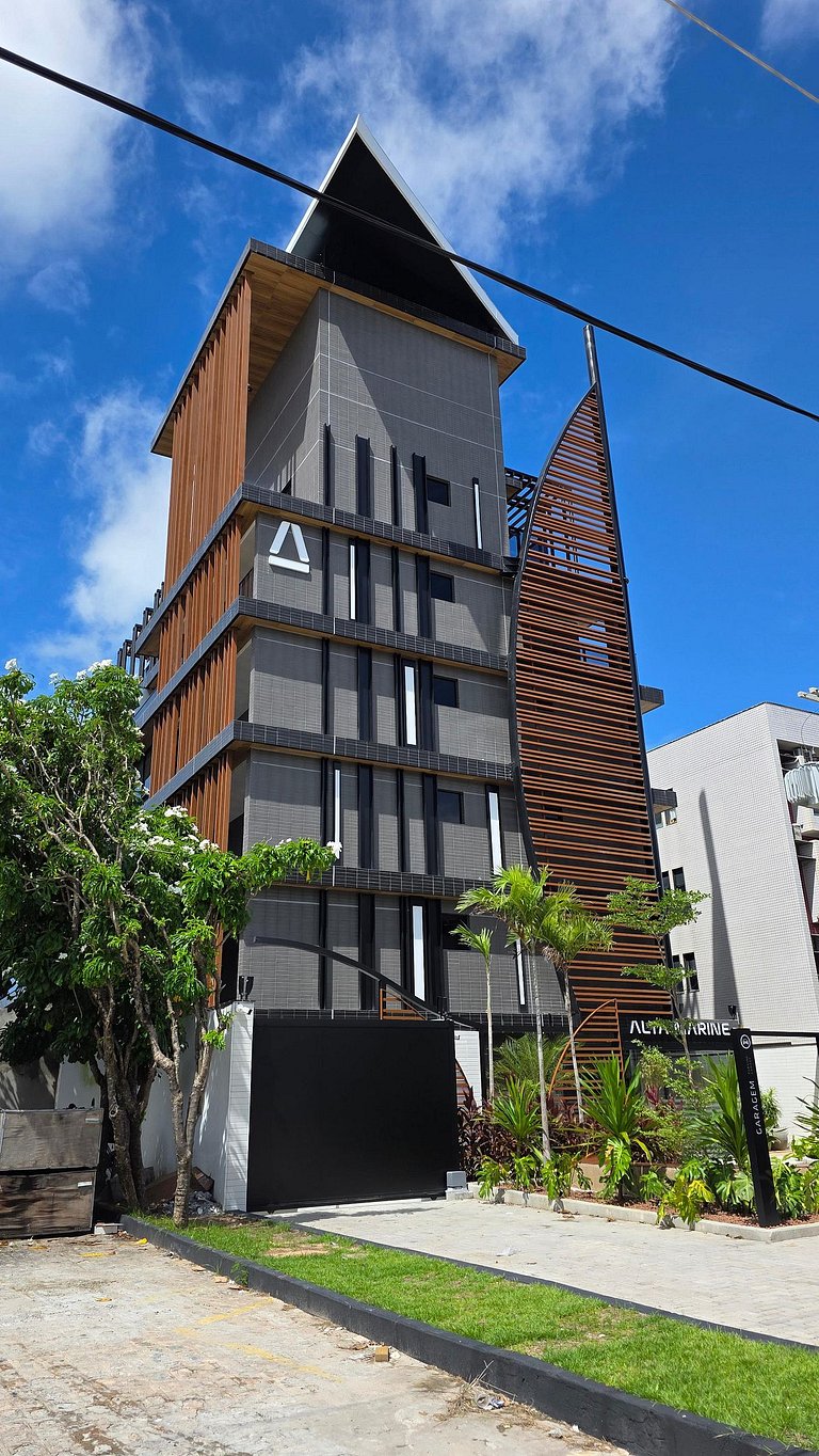 Flat Alta Marine pé na areia na praia do Bessa