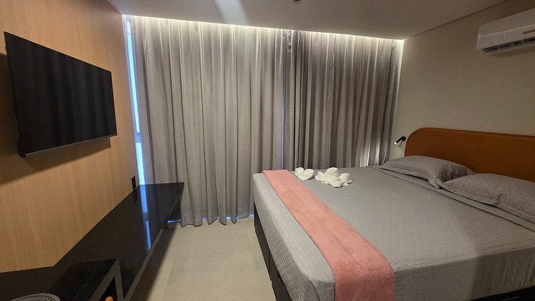 Flat Alta Marine pé na areia na praia do Bessa