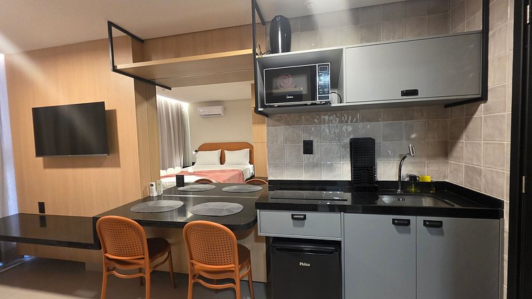 Flat Alta Marine pé na areia na praia do Bessa