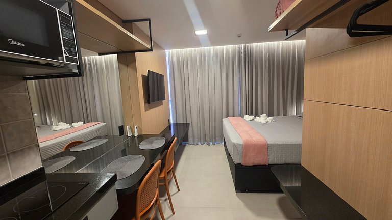 Flat Alta Marine pé na areia na praia do Bessa