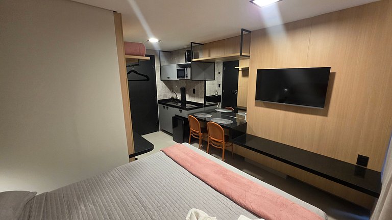 Flat Alta Marine pé na areia na praia do Bessa