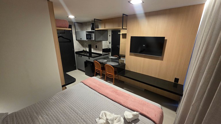 Flat Alta Marine pé na areia na praia do Bessa