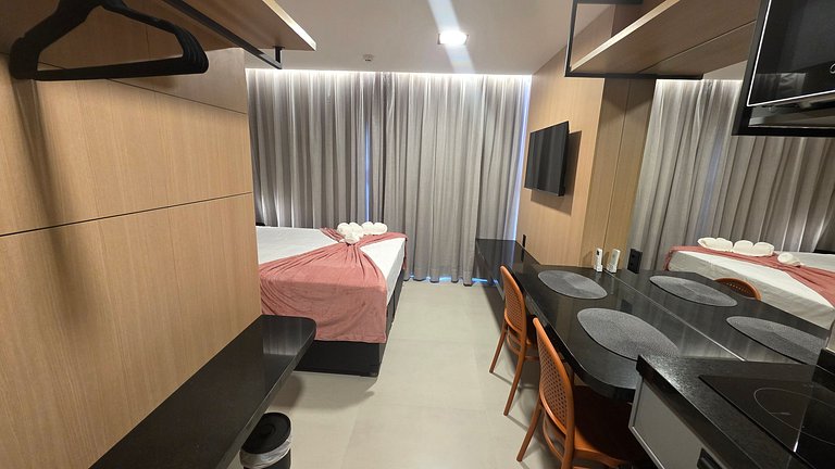 Flat Alta Marine pé na areia na praia do Bessa