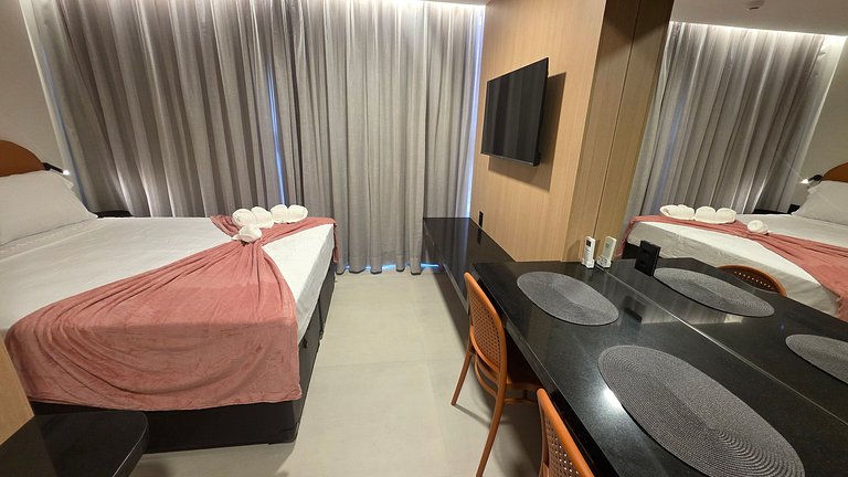 Flat Alta Marine pé na areia na praia do Bessa