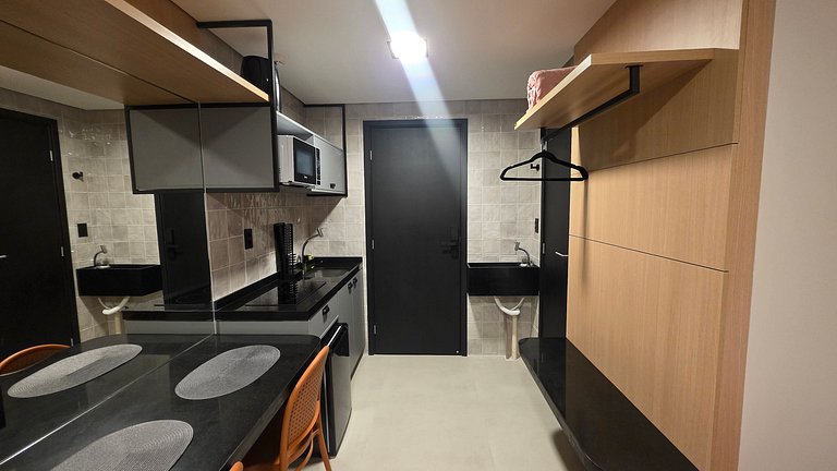 Flat Alta Marine pé na areia na praia do Bessa