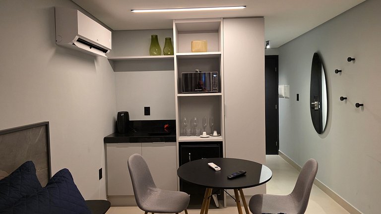 Flat pé na área com vista mar na praia do Bessa