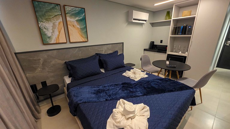 Flat pé na área com vista mar na praia do Bessa