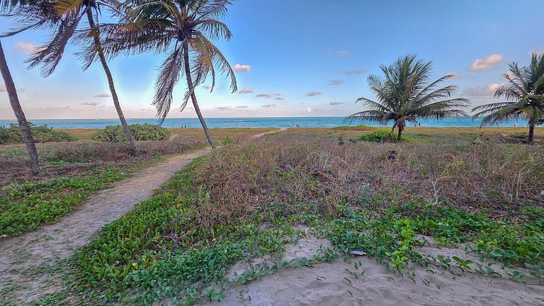 Flat pé na área com vista mar na praia do Bessa