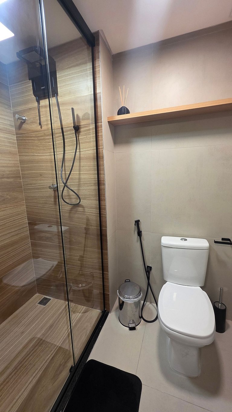 Flat pé na areia na praia do Bessa