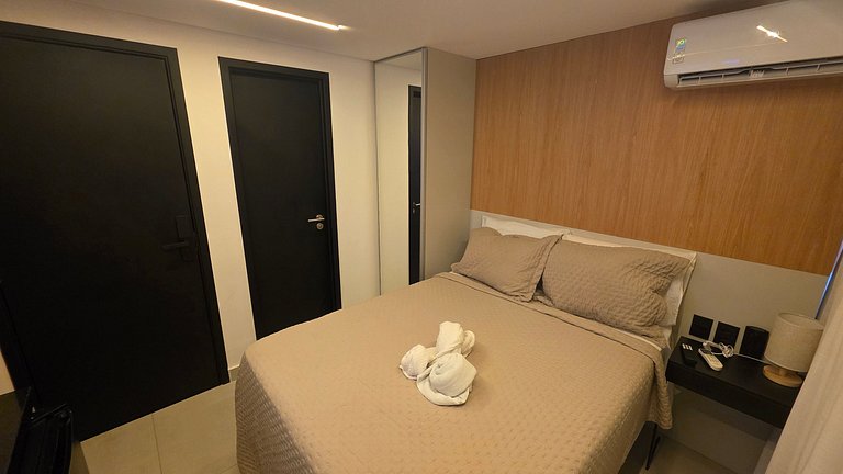 Studio pé na areia na praia do Bessa