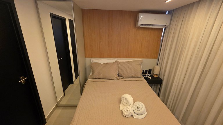 Studio pé na areia na praia do Bessa