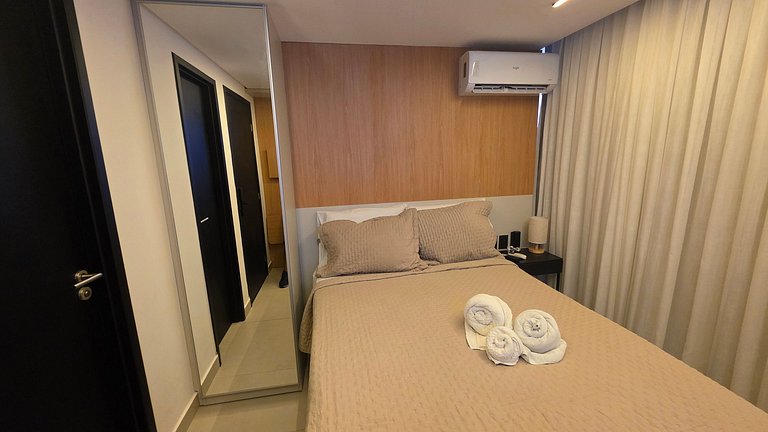 Studio pé na areia na praia do Bessa