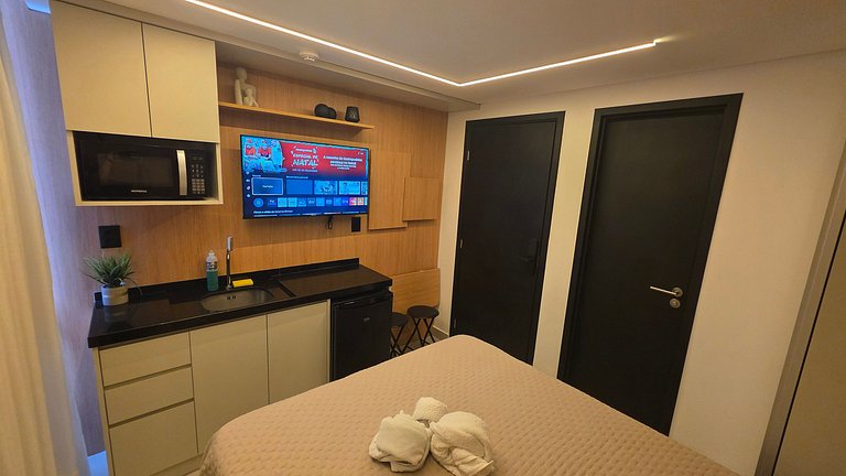 Studio pé na areia na praia do Bessa